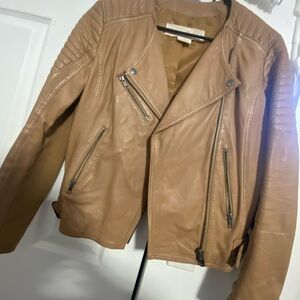 Women's Tan Leather Jacket